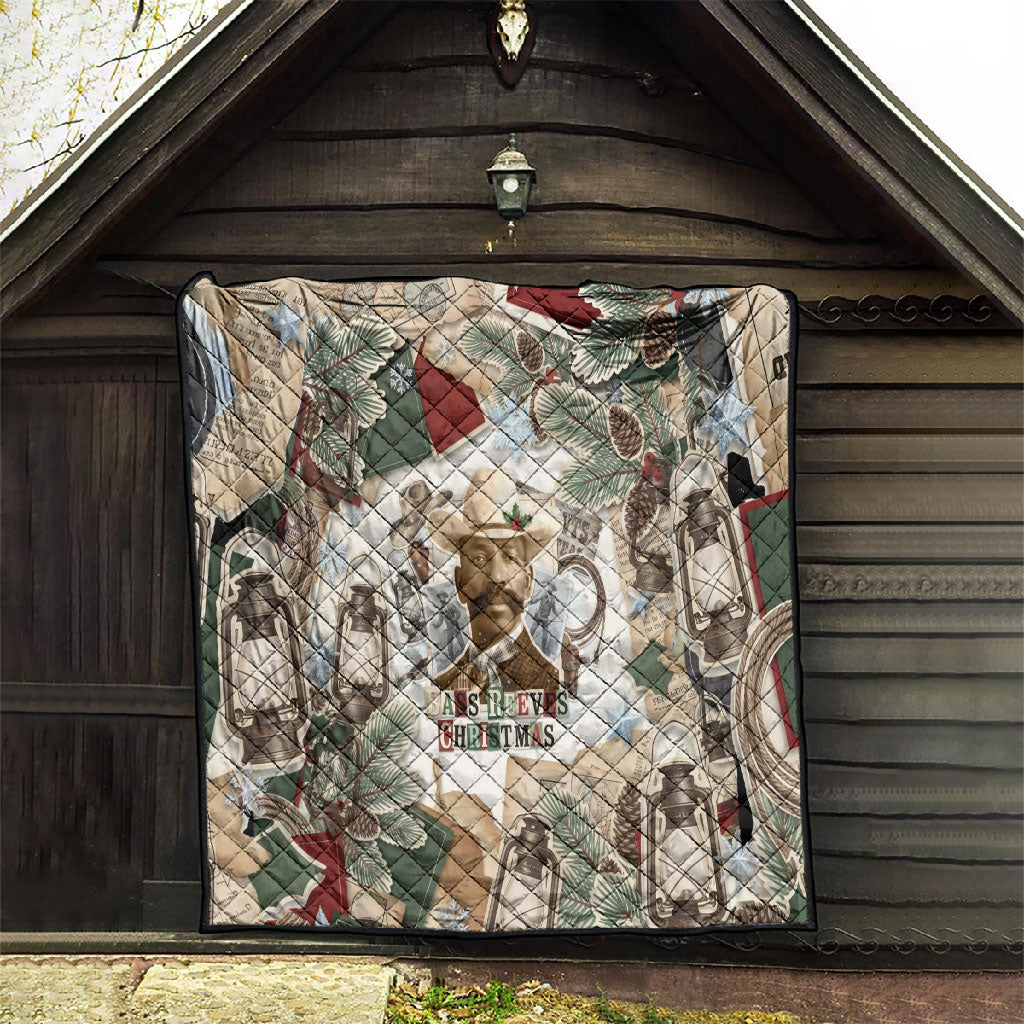 Bass Reeves Christmas Quilt Old West Marshal Frontier Collage Vintage
