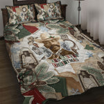 Bass Reeves Christmas Quilt Bed Set Old West Marshal Frontier Collage Vintage