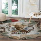 Bass Reeves Christmas Round Carpet Old West Marshal Frontier Collage Vintage