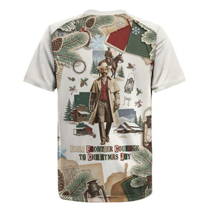 Bass Reeves Christmas Rugby Jersey Old West Marshal Frontier Collage Vintage