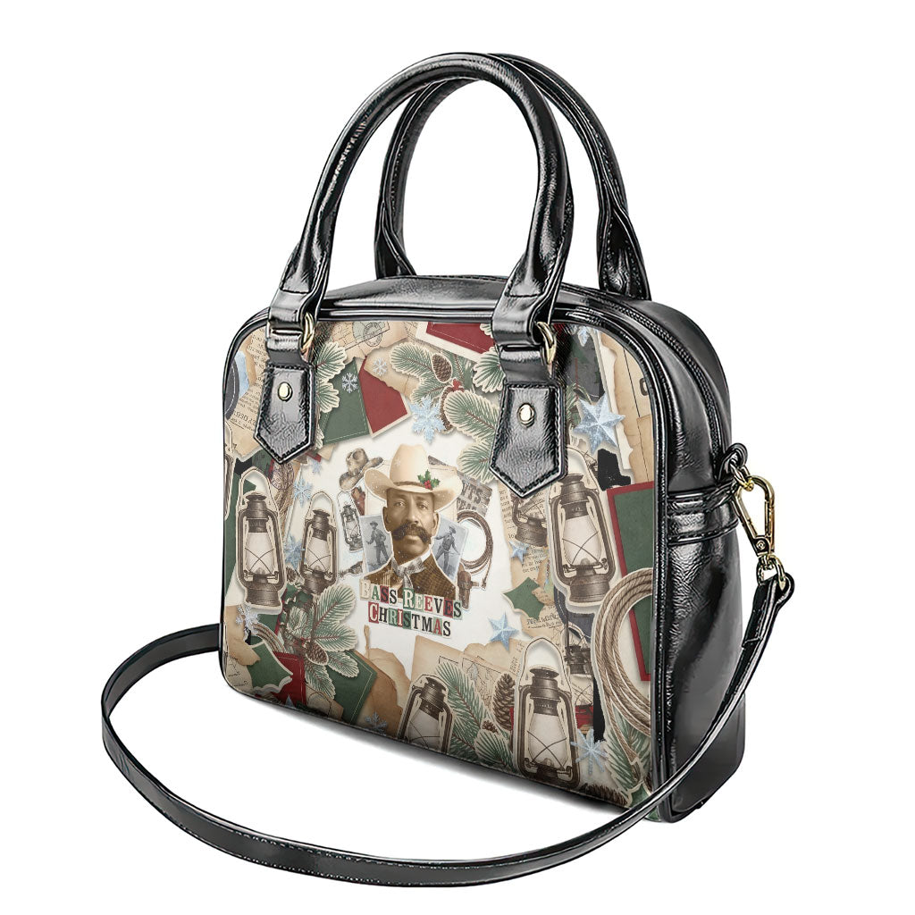 Bass Reeves Christmas Shoulder Handbag Old West Marshal Frontier Collage Vintage