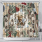 Bass Reeves Christmas Shower Curtain Old West Marshal Frontier Collage Vintage