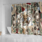Bass Reeves Christmas Shower Curtain Old West Marshal Frontier Collage Vintage