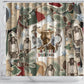 Bass Reeves Christmas Shower Curtain Old West Marshal Frontier Collage Vintage