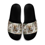 Bass Reeves Christmas Slide Sandals Old West Marshal Frontier Collage Vintage