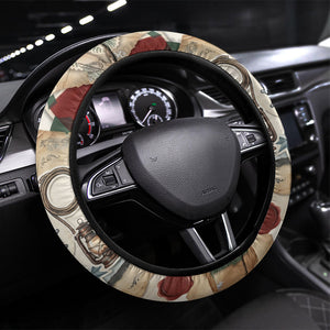 Bass Reeves Christmas Steering Wheel Cover Old West Marshal Frontier Collage Vintage