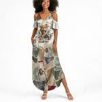 Bass Reeves Christmas Summer Maxi Dress Old West Marshal Frontier Collage Vintage