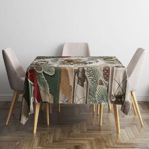 Bass Reeves Christmas Tablecloth Old West Marshal Frontier Collage Vintage