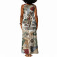 Bass Reeves Christmas Tank Maxi Dress Old West Marshal Frontier Collage Vintage