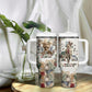 Bass Reeves Christmas Tumbler With Handle Old West Marshal Frontier Collage Vintage