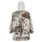Bass Reeves Christmas Wearable Blanket Hoodie Old West Marshal Frontier Collage Vintage