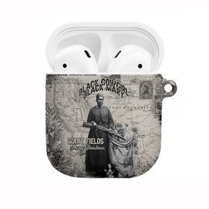 Mary Fields Christmas AirPods Case Stagecoach Mary Vintage Western Map Mail Carrier