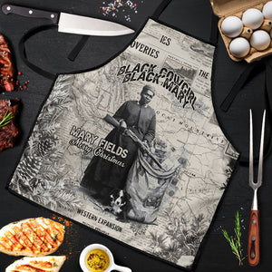 Mary Fields Christmas Apron Stagecoach Mary Vintage Western Map Mail Carrier