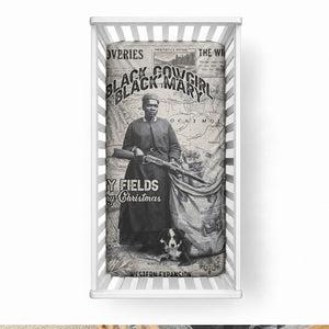 Mary Fields Christmas Baby Bed Cover Stagecoach Mary Vintage Western Map Mail Carrier