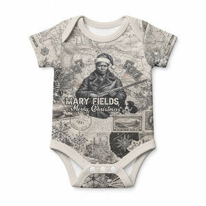 Mary Fields Christmas Baby Onesie Stagecoach Mary Vintage Western Map Mail Carrier