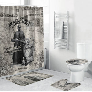 Mary Fields Christmas Bathroom Set Stagecoach Mary Vintage Western Map Mail Carrier