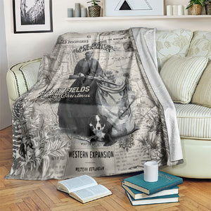 Mary Fields Christmas Blanket Stagecoach Mary Vintage Western Map Mail Carrier