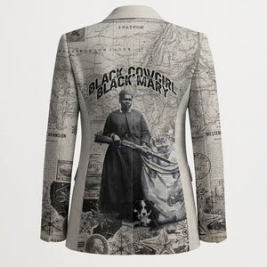 Mary Fields Christmas Blazer Stagecoach Mary Vintage Western Map Mail Carrier