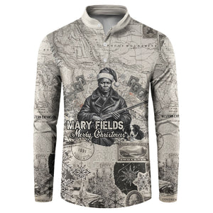 Mary Fields Christmas Button Sweatshirt Stagecoach Mary Vintage Western Map Mail Carrier