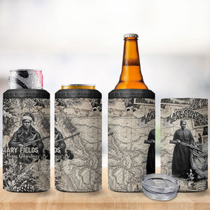Mary Fields Christmas 4 in 1 Can Cooler Tumbler Stagecoach Mary Vintage Western Map Mail Carrier