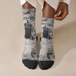 Mary Fields Christmas Crew Socks Stagecoach Mary Vintage Western Map Mail Carrier