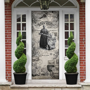 Mary Fields Christmas Door Cover Stagecoach Mary Vintage Western Map Mail Carrier