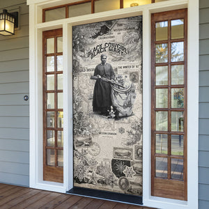 Mary Fields Christmas Door Cover Stagecoach Mary Vintage Western Map Mail Carrier