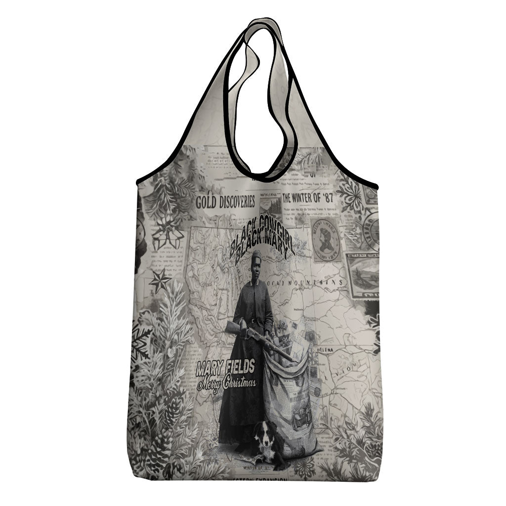 Mary Fields Christmas Grocery Bag Stagecoach Mary Vintage Western Map Mail Carrier