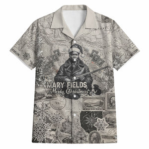 Mary Fields Christmas Hawaiian Shirt Stagecoach Mary Vintage Western Map Mail Carrier
