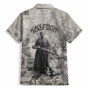 Mary Fields Christmas Hawaiian Shirt Stagecoach Mary Vintage Western Map Mail Carrier