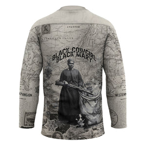 Mary Fields Christmas Hockey Jersey Stagecoach Mary Vintage Western Map Mail Carrier