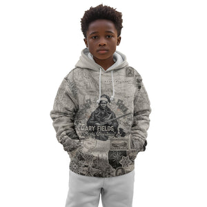 Mary Fields Christmas Kid Hoodie Stagecoach Mary Vintage Western Map Mail Carrier