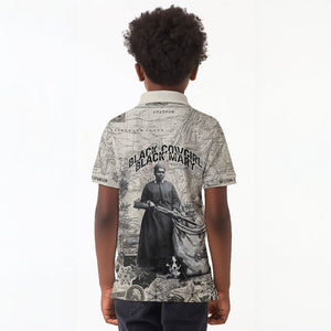 Mary Fields Christmas Kid Polo Shirt Stagecoach Mary Vintage Western Map Mail Carrier