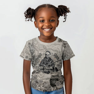 Mary Fields Christmas Kid T shirt Stagecoach Mary Vintage Western Map Mail Carrier