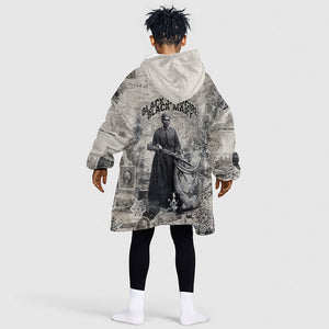 Mary Fields Christmas Kid Wearable Blanket Hoodie Stagecoach Mary Vintage Western Map Mail Carrier