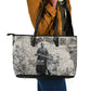Mary Fields Christmas Leather Tote Bag Stagecoach Mary Vintage Western Map Mail Carrier