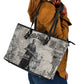 Mary Fields Christmas Leather Tote Bag Stagecoach Mary Vintage Western Map Mail Carrier