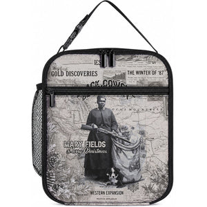 Mary Fields Christmas Lunch Bag Stagecoach Mary Vintage Western Map Mail Carrier