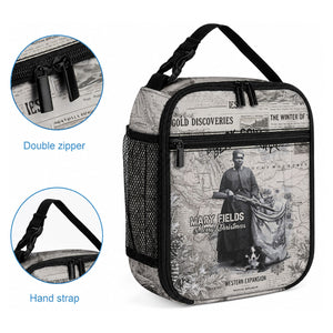 Mary Fields Christmas Lunch Bag Stagecoach Mary Vintage Western Map Mail Carrier