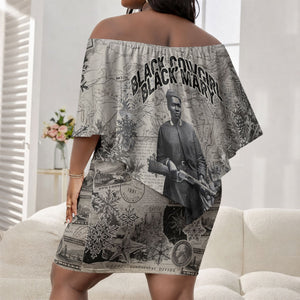 Mary Fields Christmas Off Shoulder Short Dress Stagecoach Mary Vintage Western Map Mail Carrier