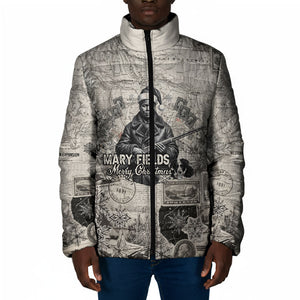Mary Fields Christmas Padded Jacket Stagecoach Mary Vintage Western Map Mail Carrier