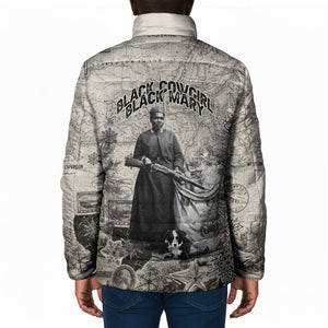 Mary Fields Christmas Padded Jacket Stagecoach Mary Vintage Western Map Mail Carrier