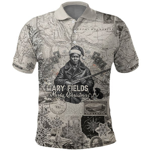 Mary Fields Christmas Polo Shirt Stagecoach Mary Vintage Western Map Mail Carrier