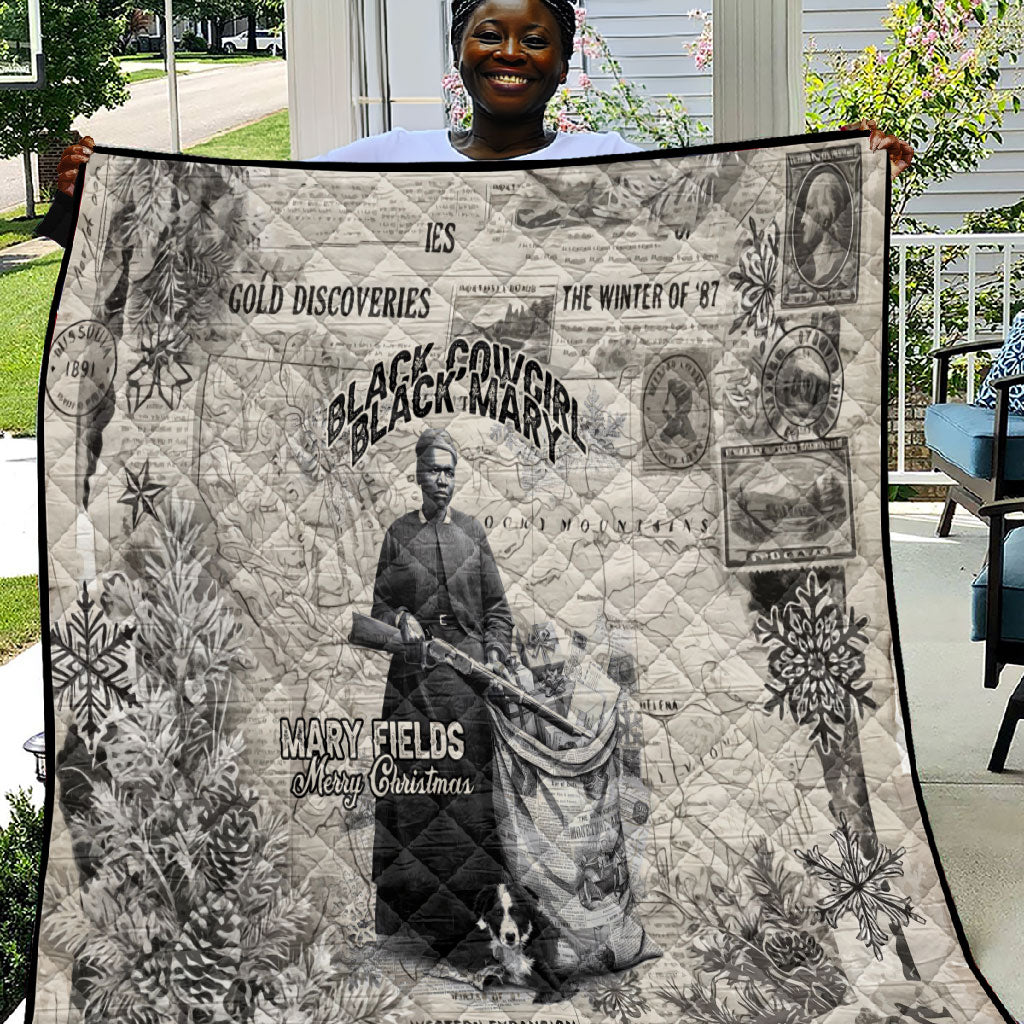 Mary Fields Christmas Quilt Stagecoach Mary Vintage Western Map Mail Carrier
