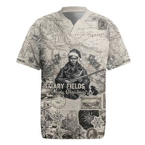 Mary Fields Christmas Rugby Jersey Stagecoach Mary Vintage Western Map Mail Carrier