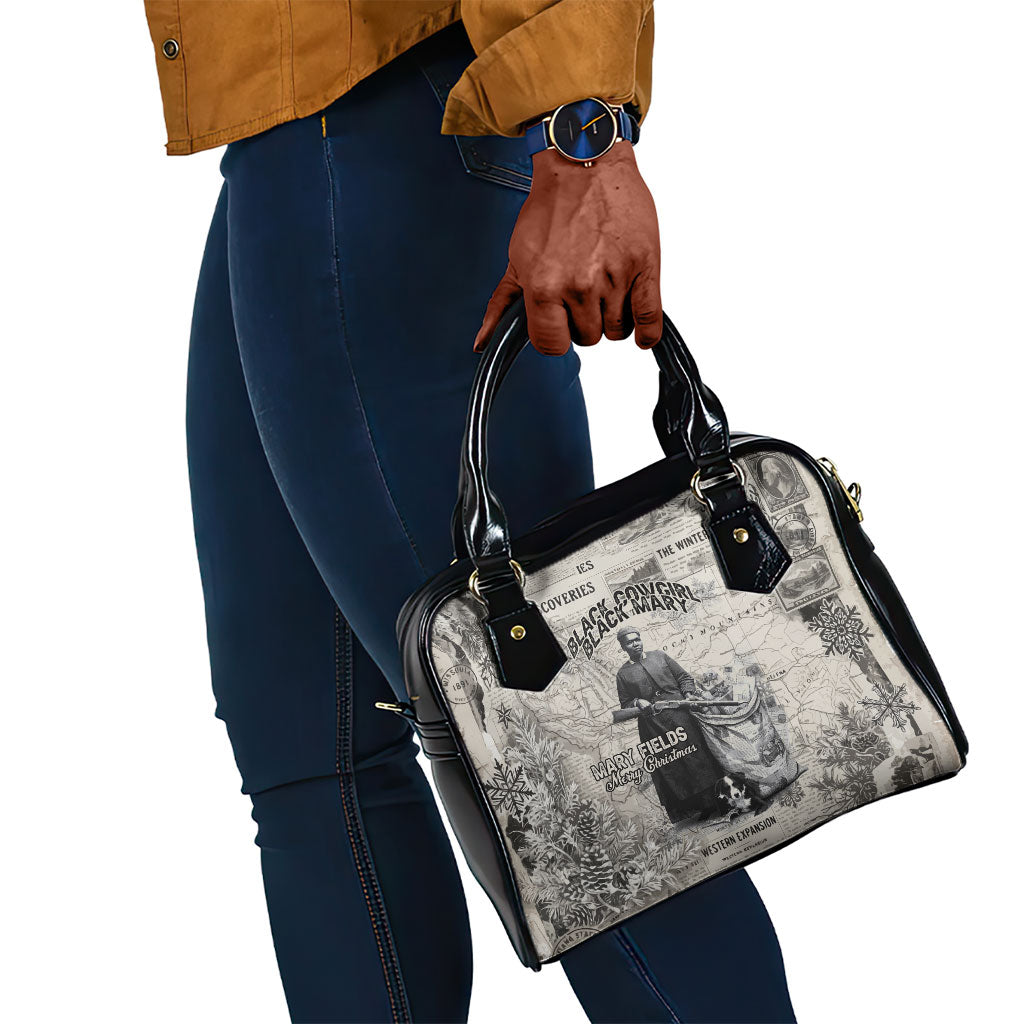 Mary Fields Christmas Shoulder Handbag Stagecoach Mary Vintage Western Map Mail Carrier