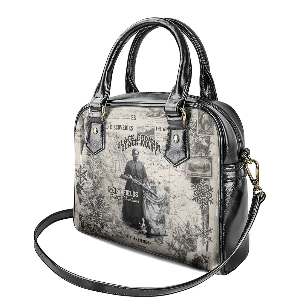Mary Fields Christmas Shoulder Handbag Stagecoach Mary Vintage Western Map Mail Carrier
