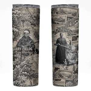 Mary Fields Christmas Skinny Tumbler Stagecoach Mary Vintage Western Map Mail Carrier