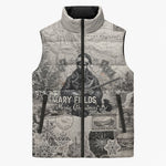 Mary Fields Christmas Sleeveless Puffer Jacket Stagecoach Mary Vintage Western Map Mail Carrier