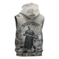 Mary Fields Christmas Sleeveless Zip Hoodie Stagecoach Mary Vintage Western Map Mail Carrier
